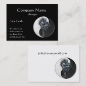 Yin Yang chinesische Drache-Visitenkarte Visitenkarte (Vorne/Hinten)