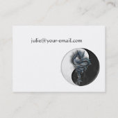 Yin Yang chinesische Drache-Visitenkarte Visitenkarte (Rückseite)