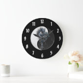 Yin Yang chinesischer Drache-große Wanduhr (Zuhause)