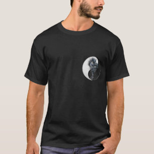 Yin Yang chinesischer Drache-grundlegendes T-Shirt