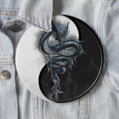 Yin Yang chinesischer Drache-kolossales 6 Button (Beispiel)