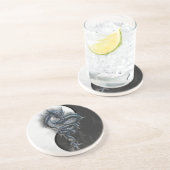 Yin Yang chinesischer Drache-Untersetzer Untersetzer (Seite)