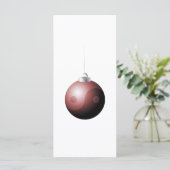 Yin Yang Christmas Ball in Red (Stehend Vorderseite)