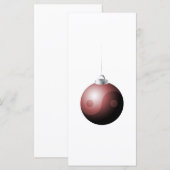 Yin Yang Christmas Ball in Red (Vorne/Hinten)