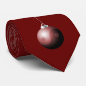 Yin Yang Christmas Ball in Red Krawatte (Gerollt)