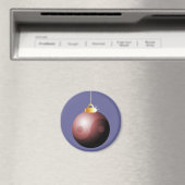 Yin Yang Christmas Ball in Red Magnet (In Situ (Geschirrspüler))