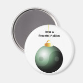 Yin Yang Christmas Ball Magnet (Vorderseite/Rückseite)