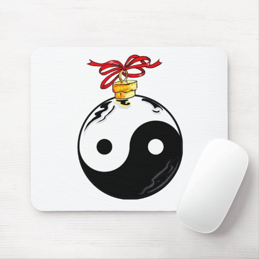 Yin & Yang Christmas Ball Mousepad (Mit Mouse)