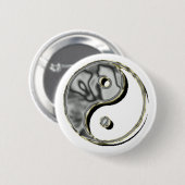 Yin Yang Chrom Button (Vorne & Hinten)