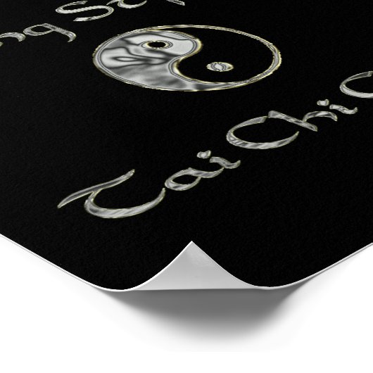 Yin Yang Chrome, Yang Style Chrome, Tai Chi Chrom Poster (Ecke)