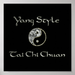 Yin Yang Chrome, Yang Style Chrome, Tai Chi Chrom Poster