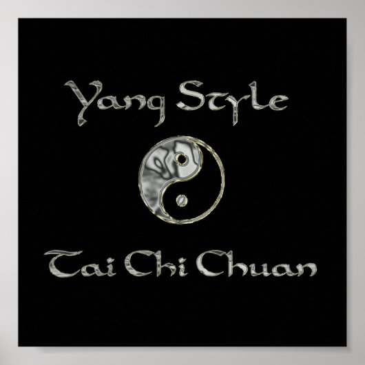 Yin Yang Chrome, Yang Style Chrome, Tai Chi Chrom Poster (Vorne)