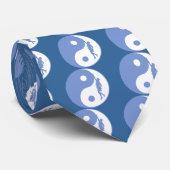 Yin & Yang Climber (blau) Krawatte (Gerollt)