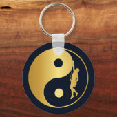 Yin & Yang Climber (Gold) Schlüsselanhänger (Vorderseite)