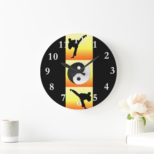 Yin Yang Clock Große Wanduhr (Zuhause)