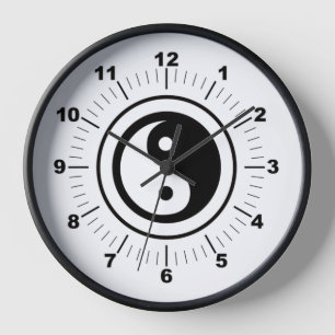 Yin Yang Clock Uhr