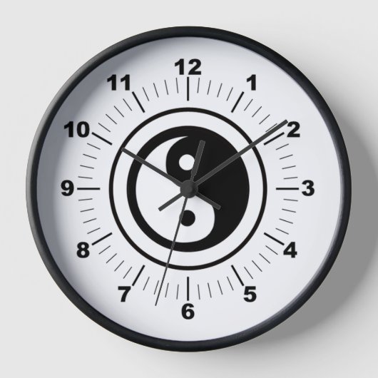 Yin Yang Clock Uhr (Vorderseite)