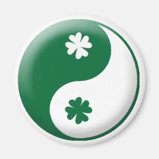 Yin ・ Yang Clover Magnet (Vorne)