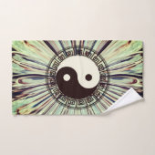 Yin Yang Color Splash Badhandtuch Set (Handtuch)
