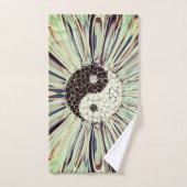 Yin Yang Color Splash Badhandtuch Set (Handtuch)