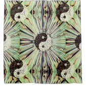 Yin Yang Color Splash Duschvorhang (Vorderseite)