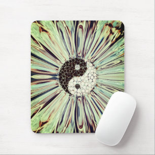 Yin Yang Color Splash Mousepad