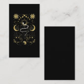 Yin Yang Crescent Moon Sun Celestial Snakes Visitenkarte (Vorne/Hinten)