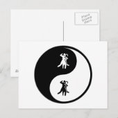 Yin Yang Dance Postkarte (Vorne/Hinten)