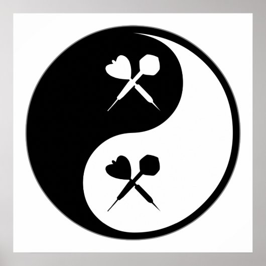 Yin Yang Darts Poster (Vorne)