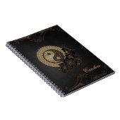 Yin Yang das Symbol für Balance Notizblock (Rechte Seite)