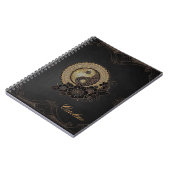 Yin Yang das Symbol für Balance Notizblock (Linke Seite)