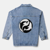 Yin Yang Dauphins Jeansjacke (Rückseite)