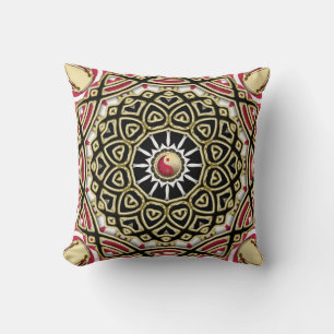 Yin Yang Decorative Shine Mandala Cushion Kissen