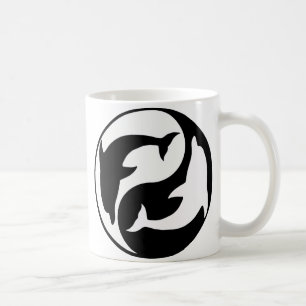 Yin Yang Delphin-Tasse Kaffeetasse