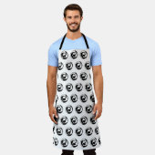 Yin Yang-Delphine Schürze (Getragen)