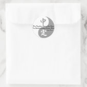 Yin Yang - Der Lehrer Runder Aufkleber (Tasche)