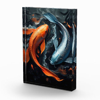 Yin & Yang: Der Tanz Kois Fotoblock