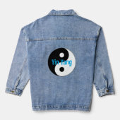 Yin Yang Design Denim Jacket Jeansjacke (Rückseite)