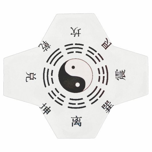 Yin Yang Design Fußball (Flach)