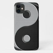 Yin Yang Design in Carbon Fibre Print Style Case-Mate iPhone Hülle (Rückseite)