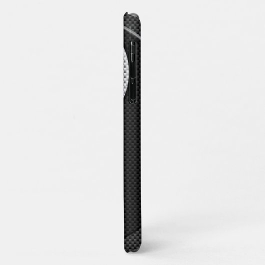 Yin Yang Design in Carbon Fibre Print Style Case-Mate iPhone Hülle (Hinten/Links)