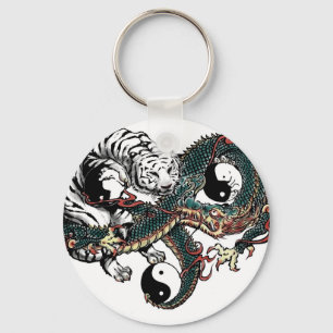 Yin Yang Design Schlüsselanhänger