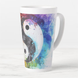 Yin Yang Digital Art Milchtasse