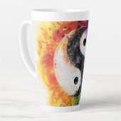 Yin Yang Digital Art Milchtasse (Linke Ecke)