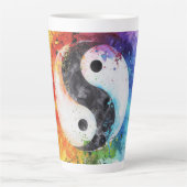 Yin Yang Digital Art Milchtasse (Vorderseite)