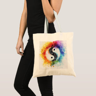Yin Yang Digital Art Tragetasche