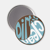 Yin Yang Dirty Clean Geschirrspüler Magnet Brown/B (Vorderseite/Rückseite)