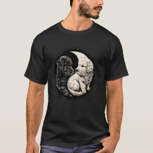 Yin Yang Dog Feng Shui Ying Yang Puppy Taoismus Ze T-Shirt