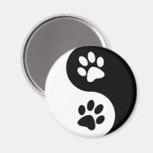 Yin Yang Dog Paws Magnet (Vorderseite/Rückseite)