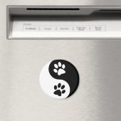 Yin Yang Dog Paws Magnet (In Situ (Geschirrspüler))